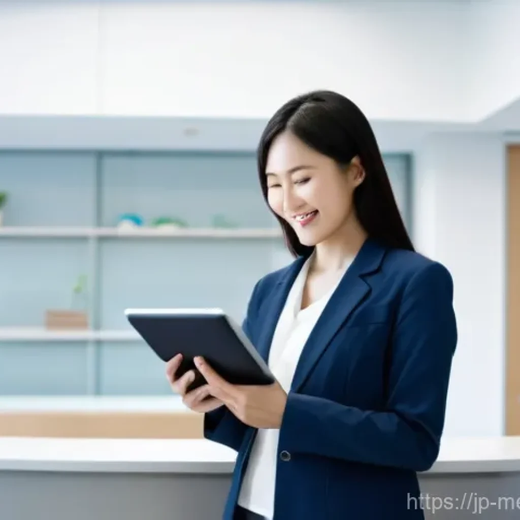 의료관광코디네이터와 SNS 마케팅 활용 - **Prompt:** A friendly female medical tourism coordinator, dressed in a smart casual business outfit...