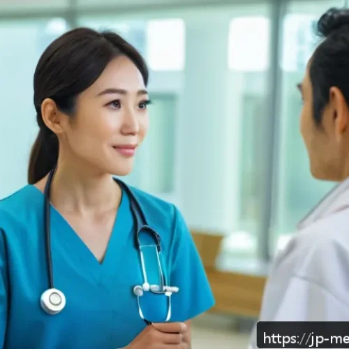 의료관광코디네이터로서의 지속 가능한 커리어 - A professional medical tourism coordinator attentively listening to a diverse international patient ...